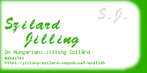 szilard jilling business card